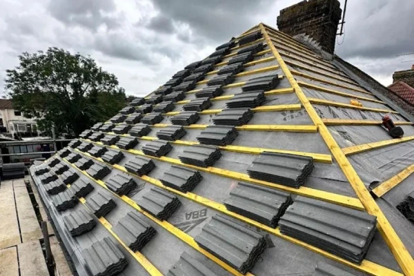 installing new tile roof