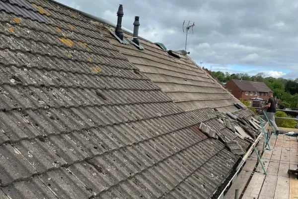 Old Roof in need of repairs